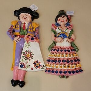 Colorful Matador and Flamenco Dancer Wall Decor